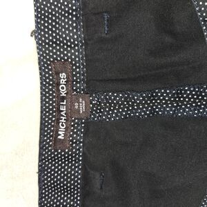 Michael Kors Black Flat Front Shorts